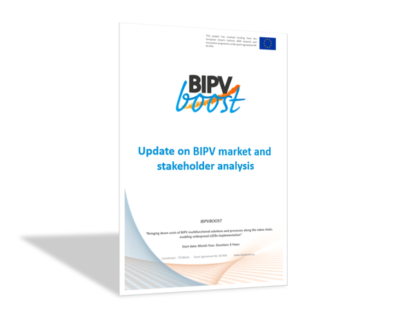 Update on BIPV market and stakeholder analysis